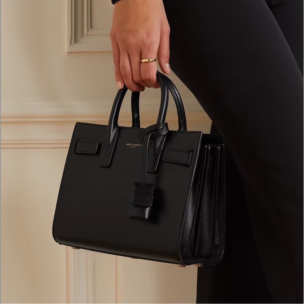 SAINT LAURENT Sac De Jour Nano leather tote